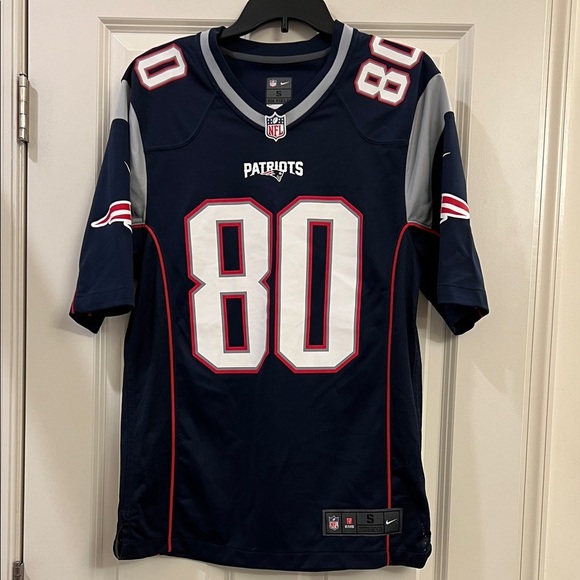 Nike NFL New England Patriots Jersey #80 - Picture 1 of 7